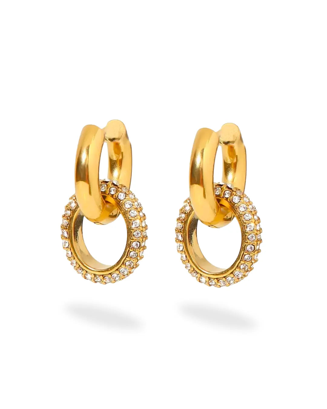 GOLDEN DUO LOOP EARRINGS