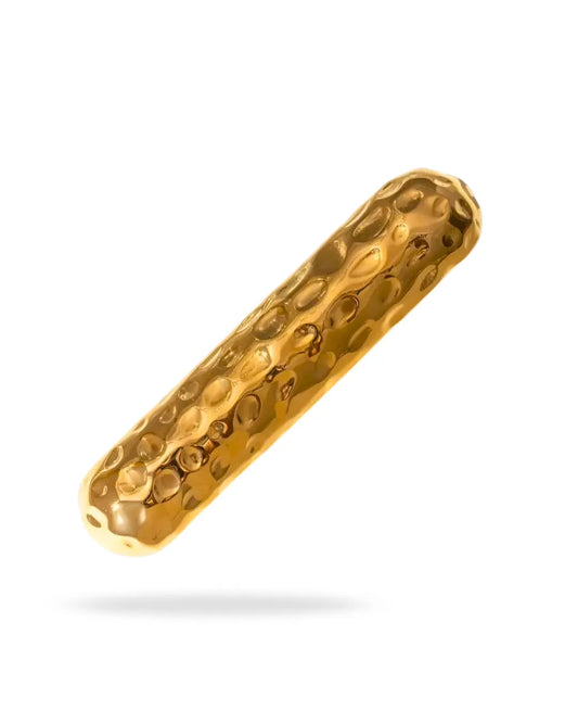 HAMMERED GOLD HAIR CLIP
