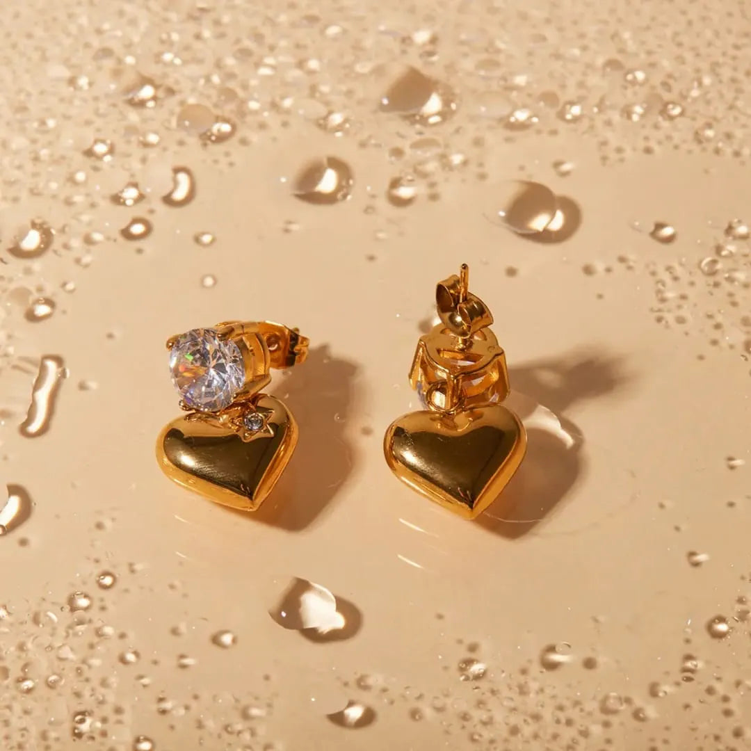 STARLIT HEART EARRINGS