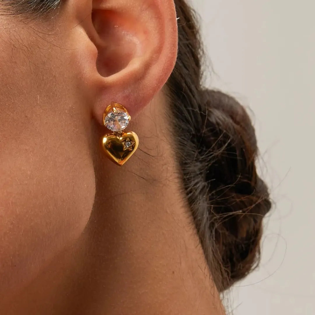 STARLIT HEART EARRINGS