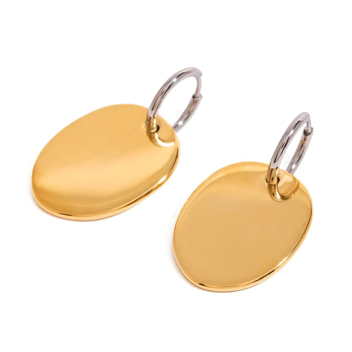 GOLD PEBBLE DROP EARRINGS