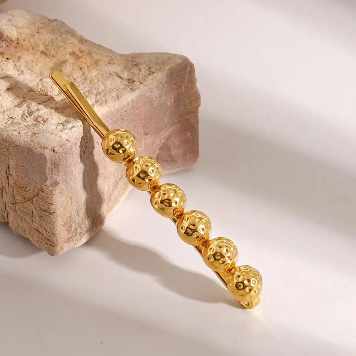 GOLD BALL HAIR CLIP
