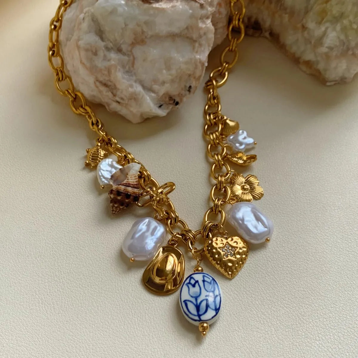OCEAN STORY CHARM NECKLACE