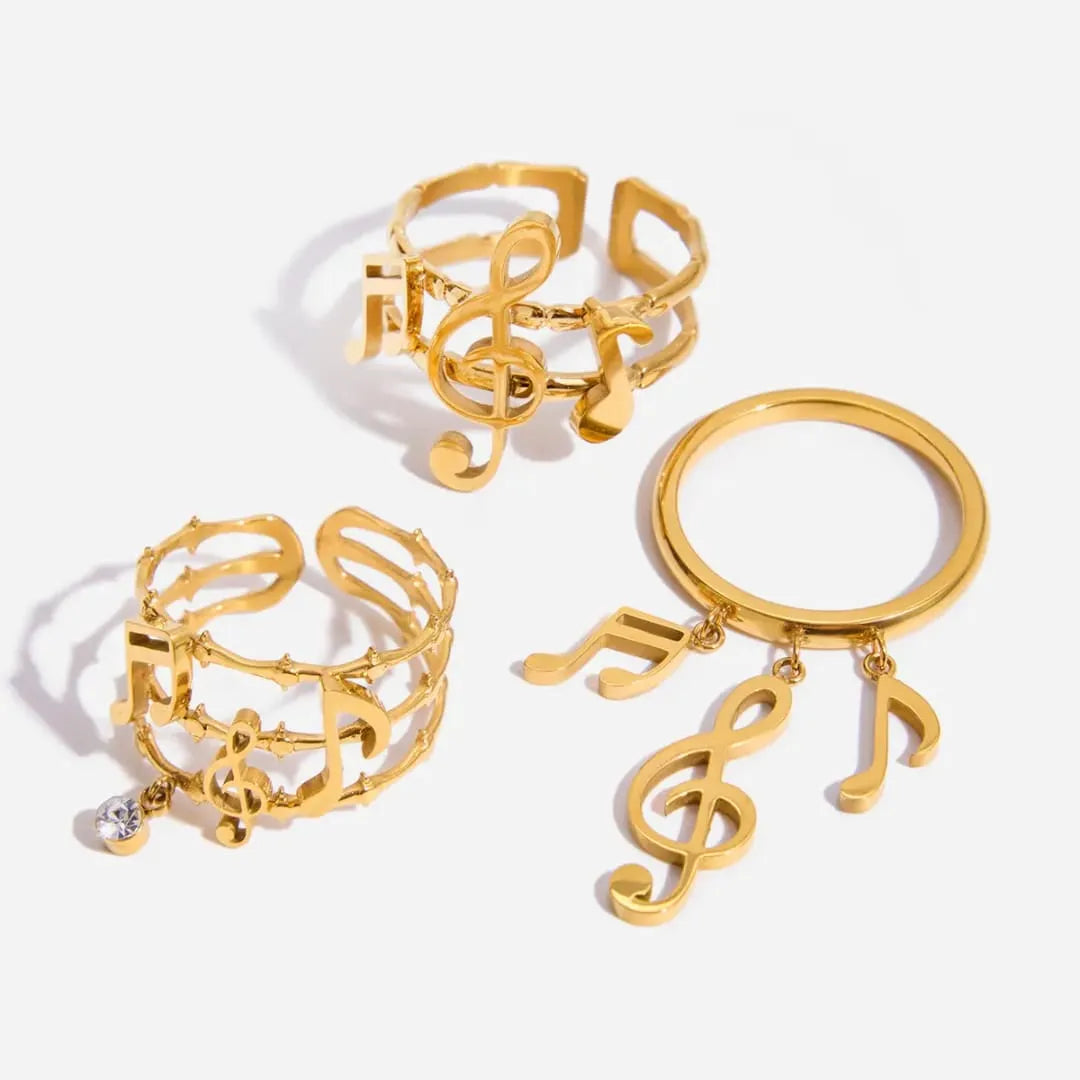 MUSICAL NOTES RING