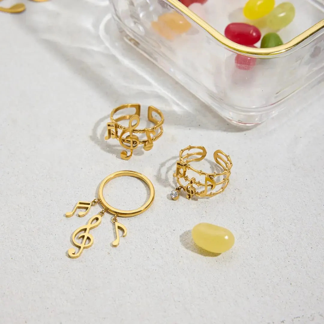 MUSICAL NOTES RING
