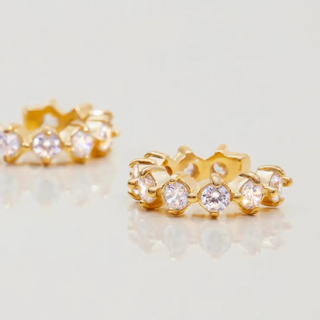LUXE ZIRCON HOOP EAR CUFFS