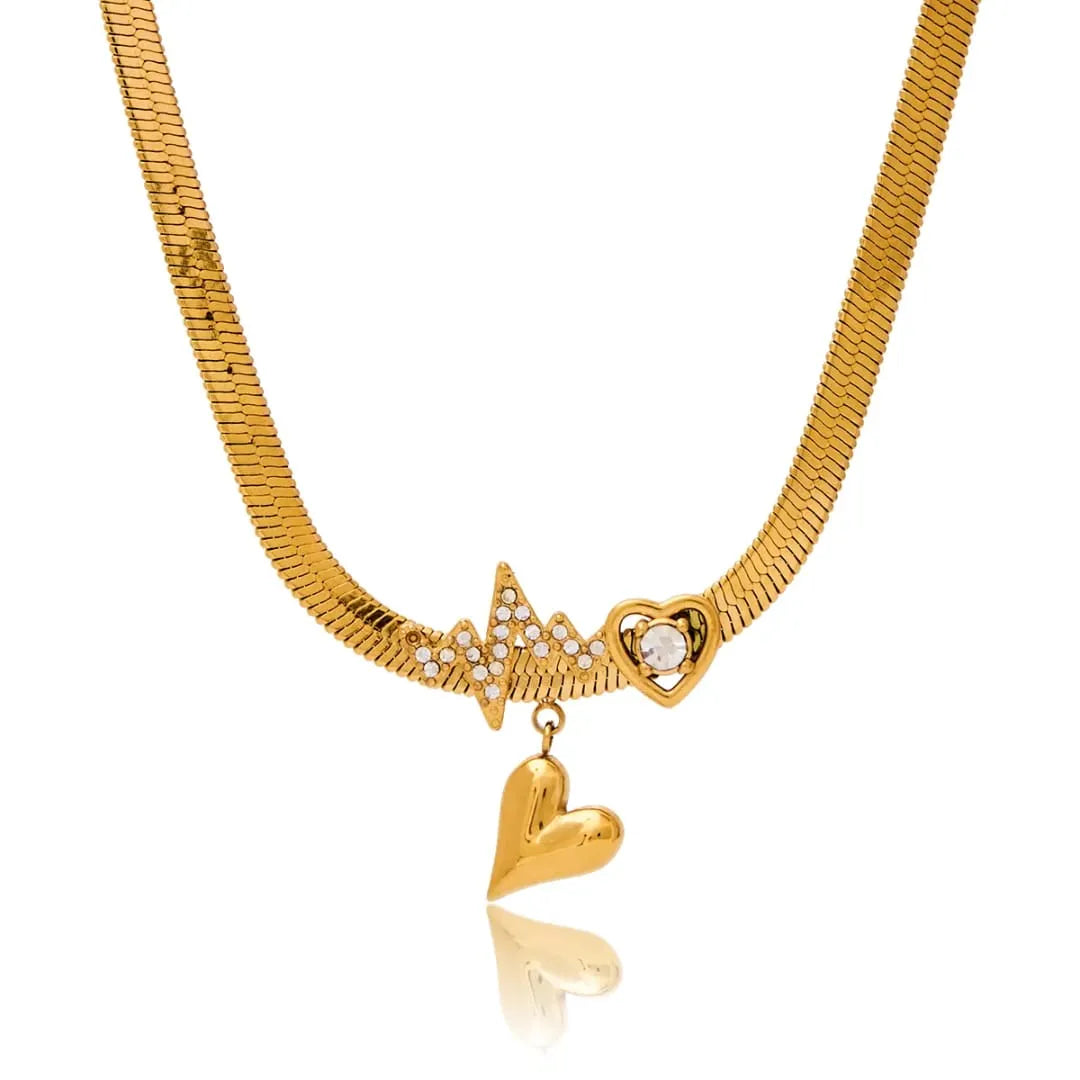 HEARTBEAT LOVE PENDANT NECKLACE