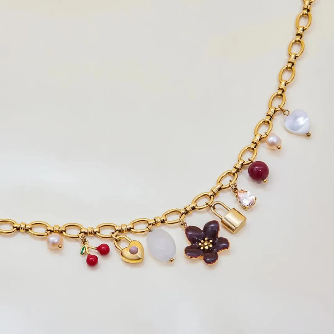 ENCHANTED CHARM LINK NECKLACE