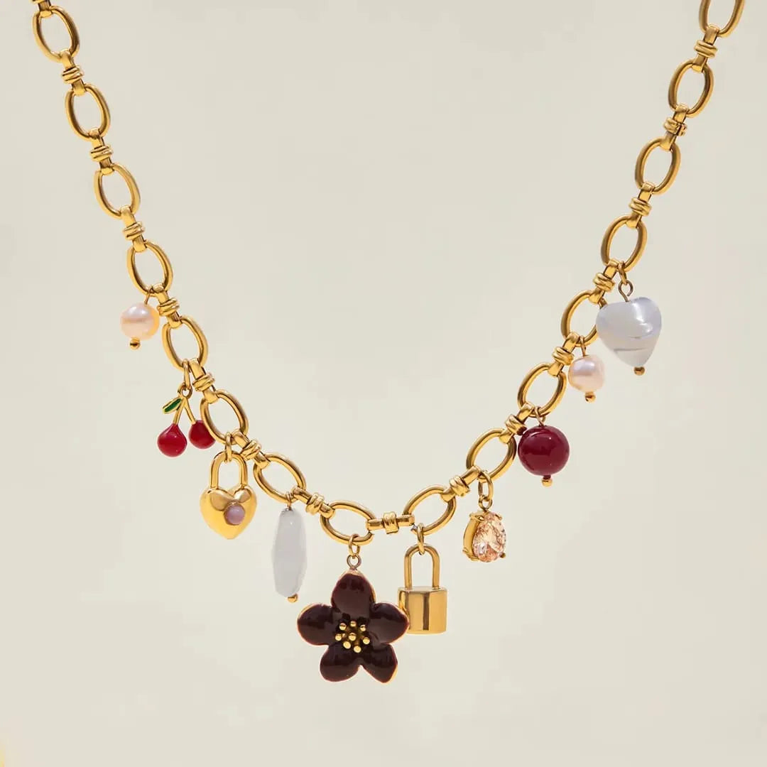 ENCHANTED CHARM LINK NECKLACE