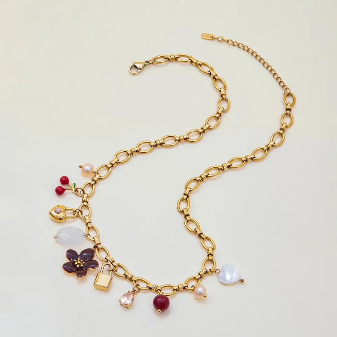 ENCHANTED CHARM LINK NECKLACE