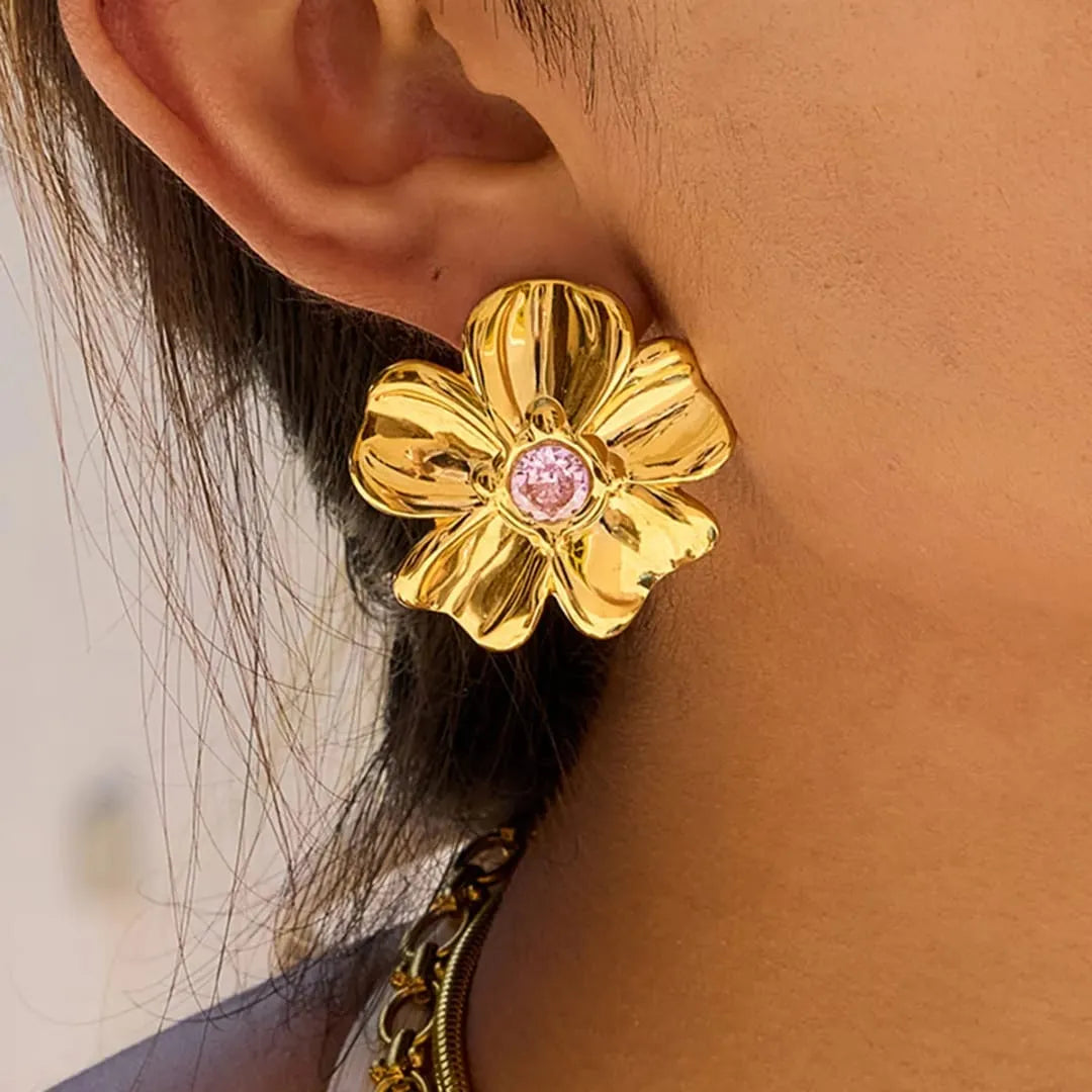 BLOSSOM PETAL STUD EARRINGS