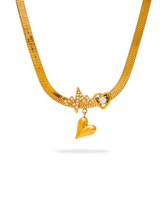 HEARTBEAT LOVE PENDANT NECKLACE