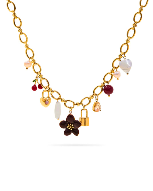 ENCHANTED CHARM LINK NECKLACE