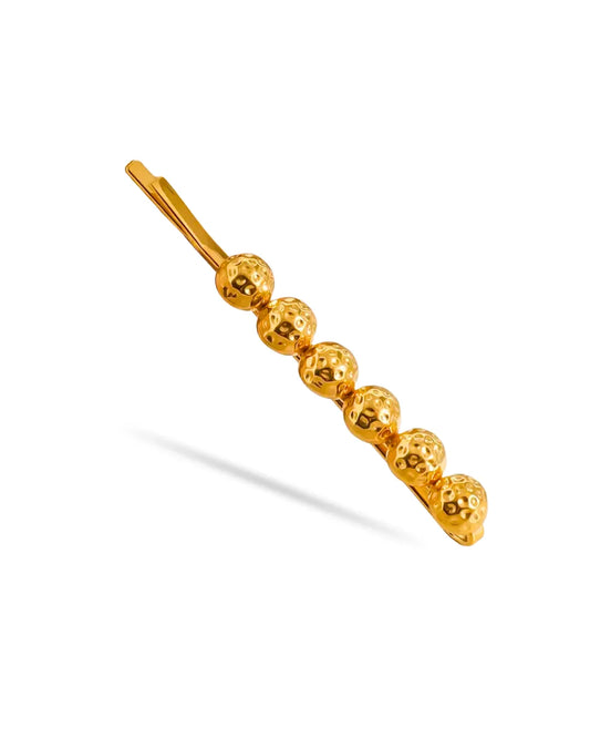 GOLD BALL HAIR CLIP