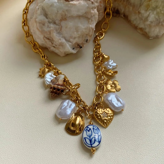 OCEAN STORY CHARM NECKLACE