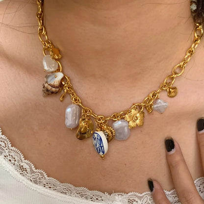 OCEAN STORY CHARM NECKLACE