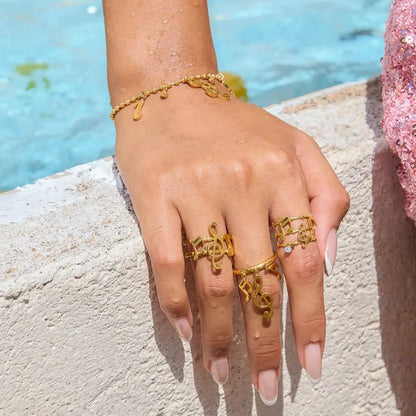 MUSICAL NOTES RING