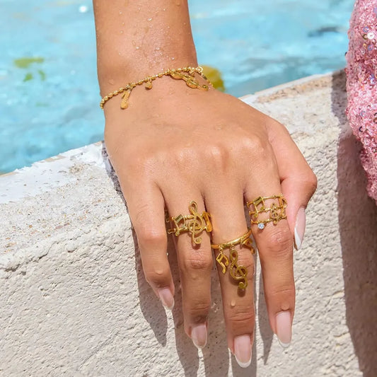 MUSICAL NOTES RING
