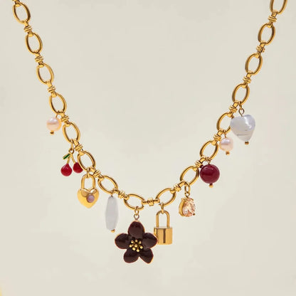 ENCHANTED CHARM LINK NECKLACE