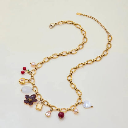 ENCHANTED CHARM LINK NECKLACE