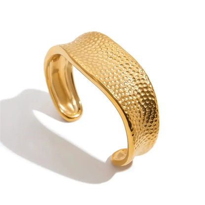 REGAL HAMMERED CUFF BRACELET