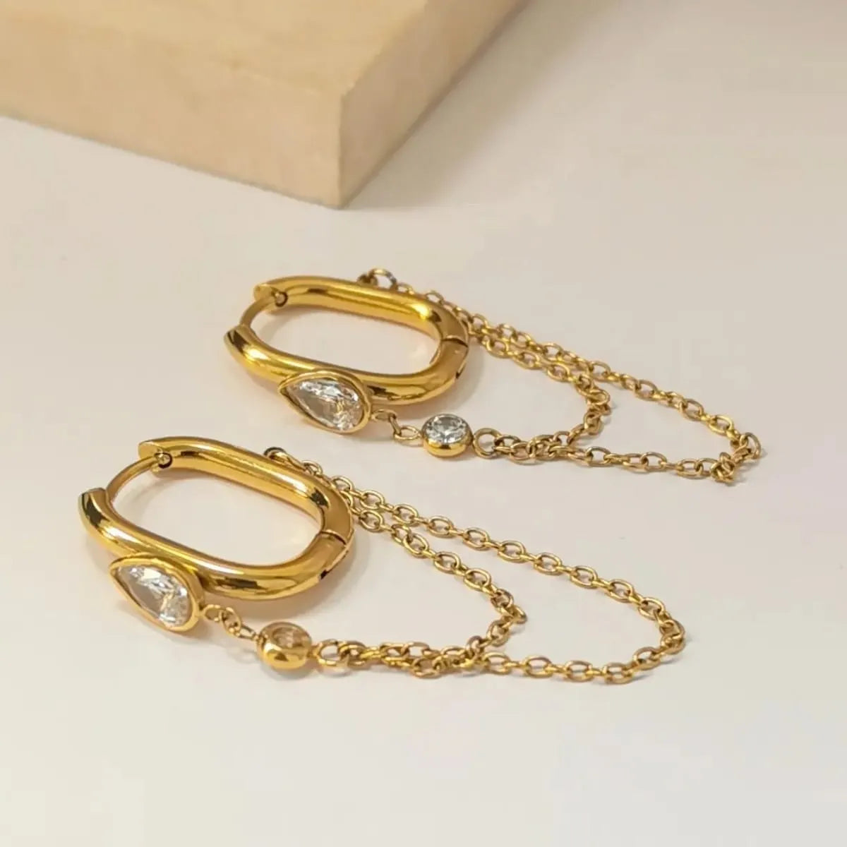 Celeste Chain Hoops