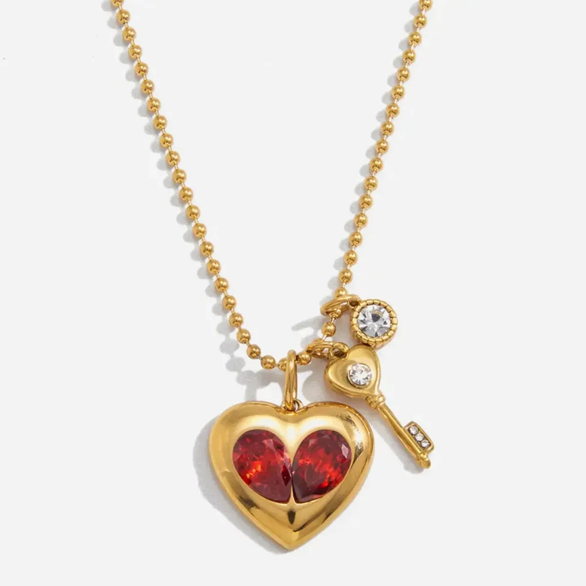 SCARLET LOCK NECKLACE