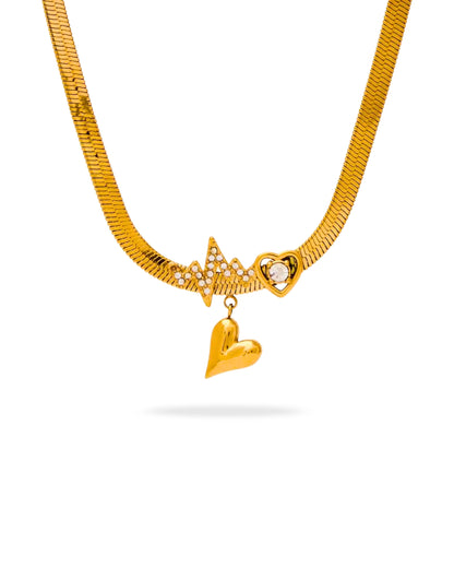 HEARTBEAT LOVE PENDANT NECKLACE
