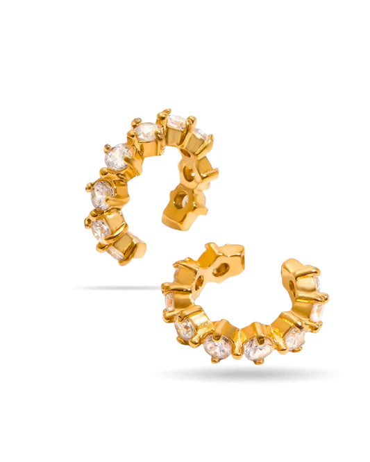 LUXE ZIRCON HOOP EAR CUFFS