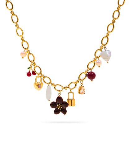 ENCHANTED CHARM LINK NECKLACE